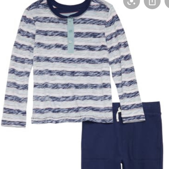 Splendid Other - Reverse stripe shirt with pants
